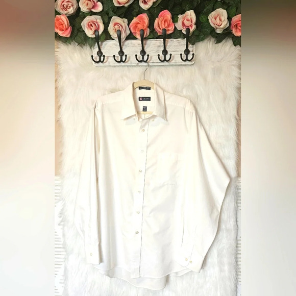 Chaps Oxford Wrinkle Free Button Up Shirt - Picture 1 of 5
